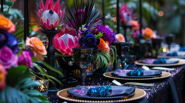 Trendsetting party layout pattern featuring an attention-grabbing motif