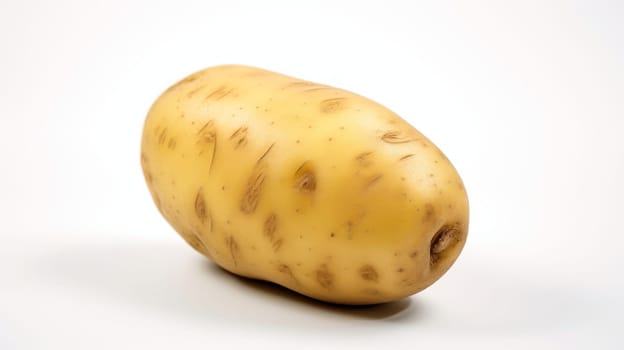 potato isolated on white background. Neural network AI generated art