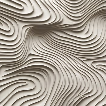 Curved layers of beige paper creating a soothing wave pattern, ideal for backgrounds or design elements.