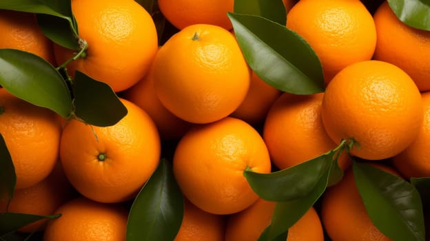 Lots of juicy oranges background. ai generated art image
