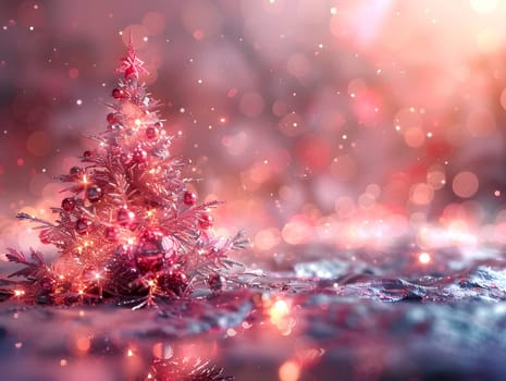 Abstract fantasy festive Christmas tree background