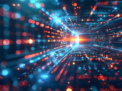 Abstract futuristic background Data Transfer.technology