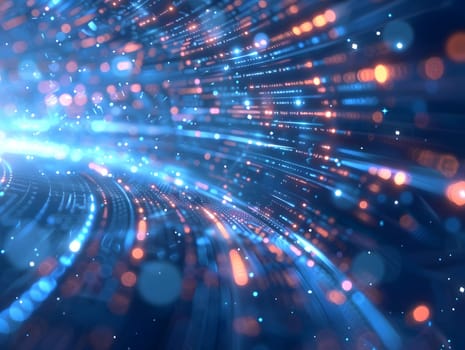 Abstract futuristic background Data Transfer.technology