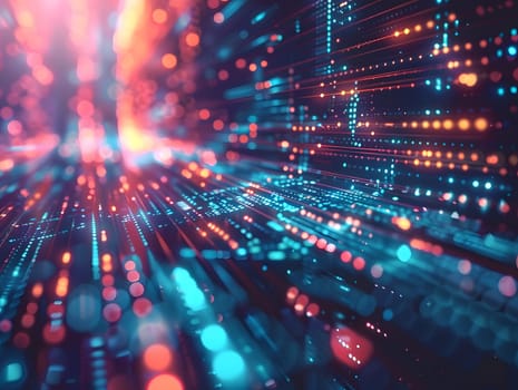 Abstract futuristic background Data Transfer.technology