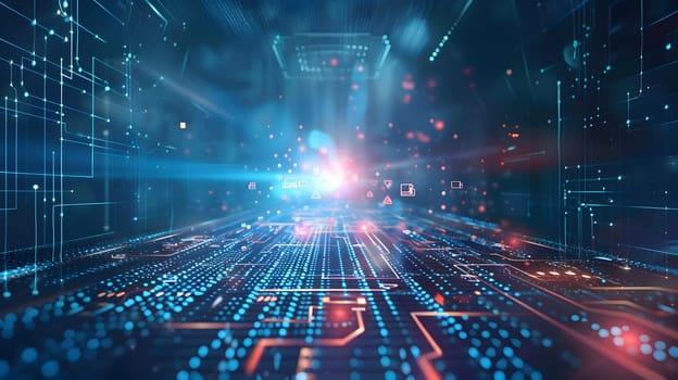 Abstract futuristic background Data Transfer.technology