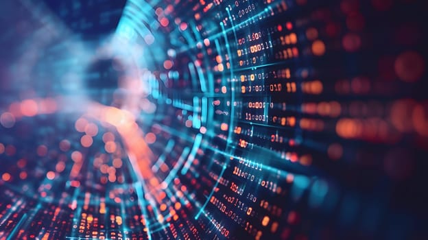 Abstract futuristic background Data Transfer.technology
