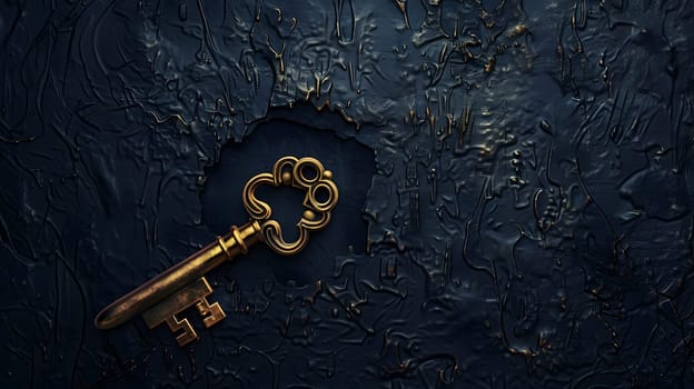 Abstract Key on Dark Background