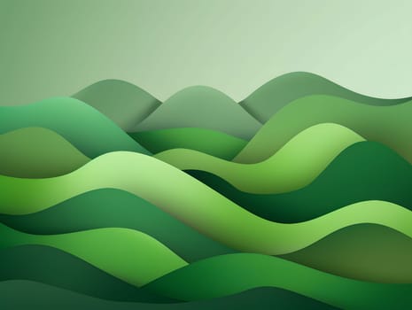 Abstract green landscape wallpaper background illustration