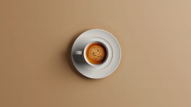 A minimalist interpretation of the comfort found in a cup of coffee