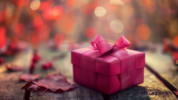 A simple gift box tied with a bow, ready for your loving surprise inside