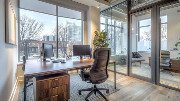 A professional office setup suited for recruiters