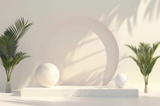 Abstract and thought-provoking mockup arrangement for presentations.
