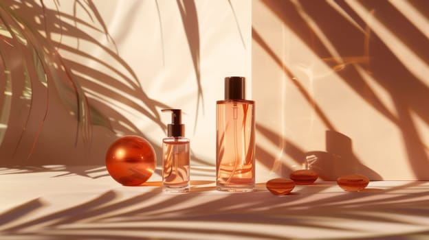 Beauty and wellness essentials in captivating shadow