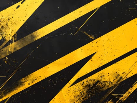 Abstract yellow and black geometric background
