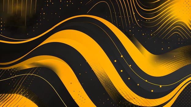 Abstract yellow and black geometric background