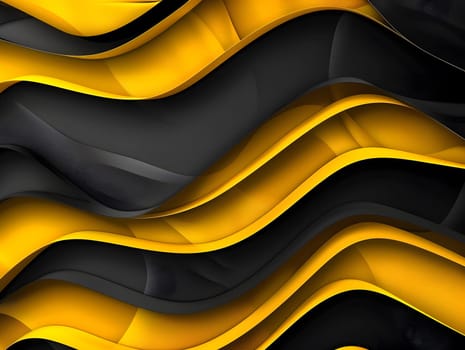 Abstract yellow and black geometric background