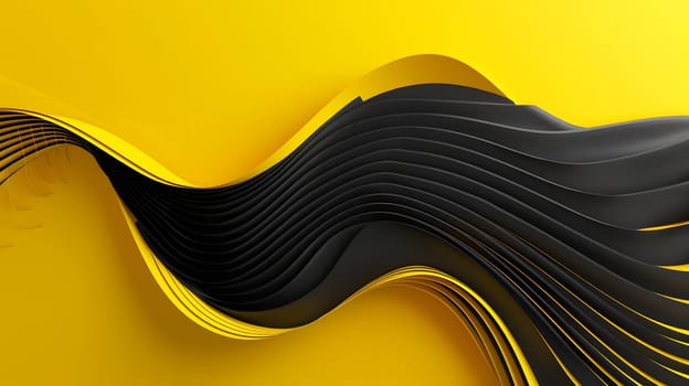 Abstract yellow and black geometric background