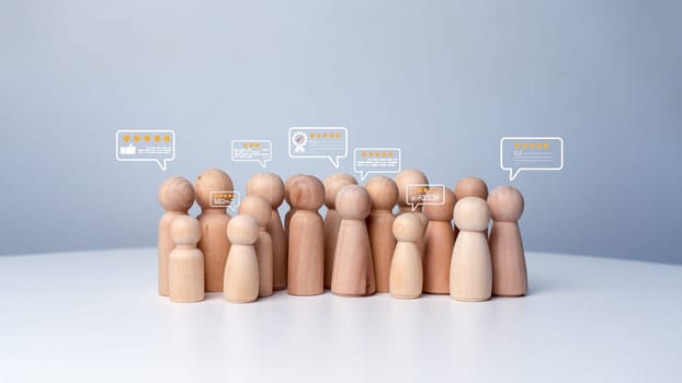 Customer Satisfaction Survey concept, Service experience rating online application, Customer evaluation product service quality, Satisfaction feedback review, Very good quality most.