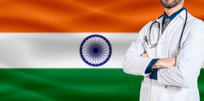 National Health System of India. India health and medical insurance concept