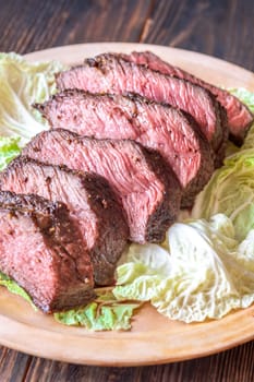 Juicy Steak on a Bed of Lettuce