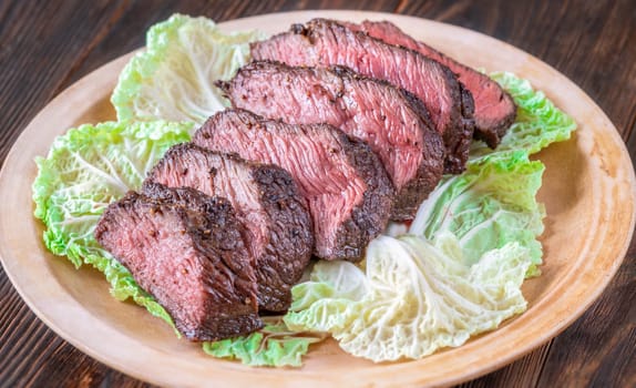 Juicy Steak on a Bed of Lettuce