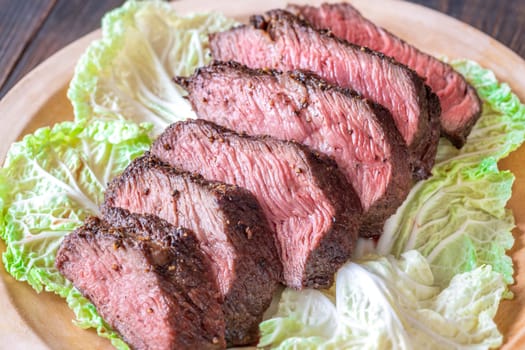 Juicy Steak on a Bed of Lettuce