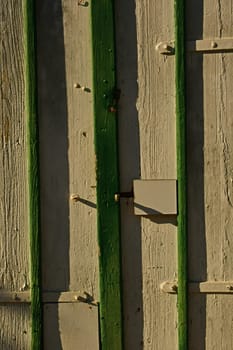 old wooden door of a German farmhouse