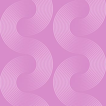 Vector abstract circles pattern on pink background.
