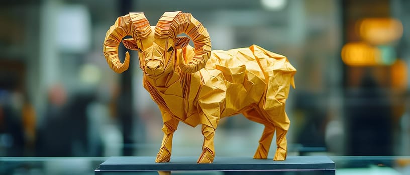 Intricate origami that requires a lot of effort can turn ordinary paper into beautiful artwork that can be displayed on a stand in a gallery. (Aries for those born between March 21 – April 19)