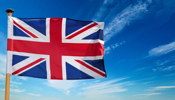 national flag of the United Kingdom aka Union Jack, AI generated image