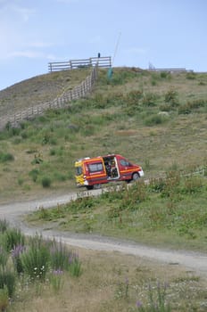 mountain rescue in Valloire