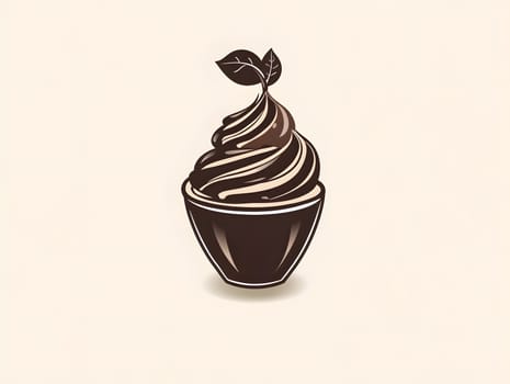 Sweet delicious ice cream cream dessert icon logo symbol