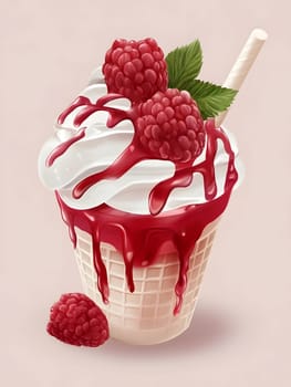 Sweet delicious ice cream cream dessert icon logo symbol