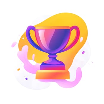 gold trophy cup winning win achievement winner icon logo symbol