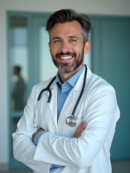 Portrait of the male doctor