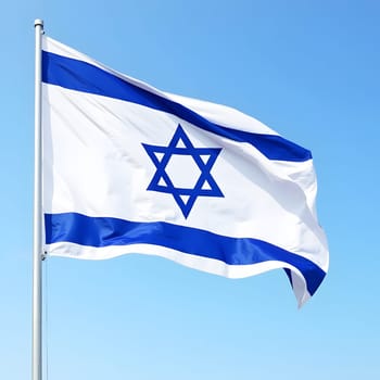 Closeup of the Israeli flag