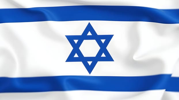 Closeup of the Israeli flag