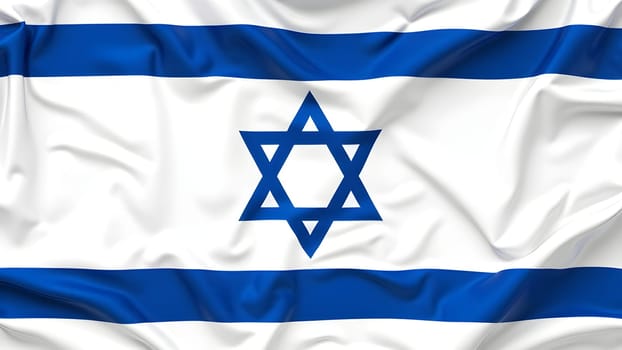 Closeup of the Israeli flag