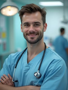 Portrait of the male doctor