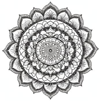 Closeup of the beautiful mandala