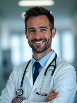 Portrait of the male doctor