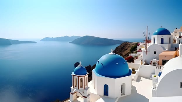 View in Santorini in Greece