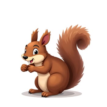 Closeup of the funny squirrel