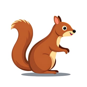 Closeup of the funny squirrel