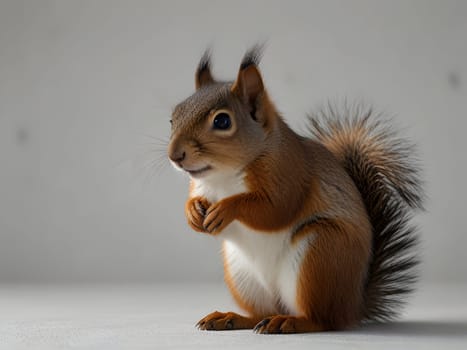 Closeup of the funny squirrel