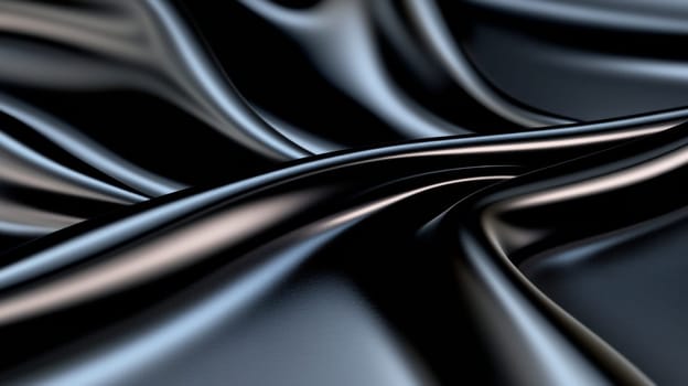 A simple black background with a soft matte finish and highlights on the pleats.
