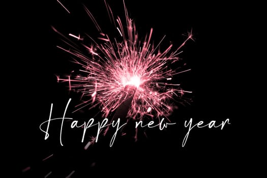 Luxury entertainment celebration turn of the year party time. Premium nightlife visual with glowing light sparks on dark background.