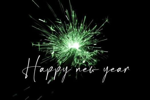 Luxury entertainment celebration turn of the year party time. Premium nightlife visual with glowing light sparks on dark background.
