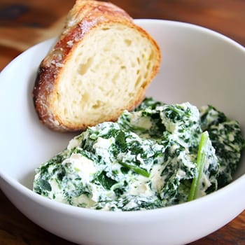 Green Fresh Creamy riccota cheese spinach homemade Healthy Vegan Food