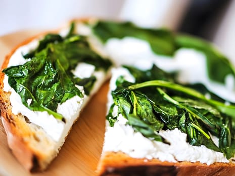 Green Fresh Creamy riccota cheese spinach homemade Healthy Vegan Food